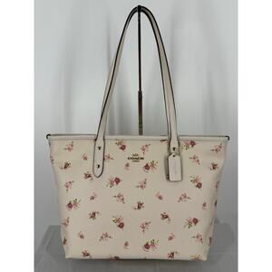 Limited Edition Coach City Tote Daisy Bundle Print Chalk Multi F29487